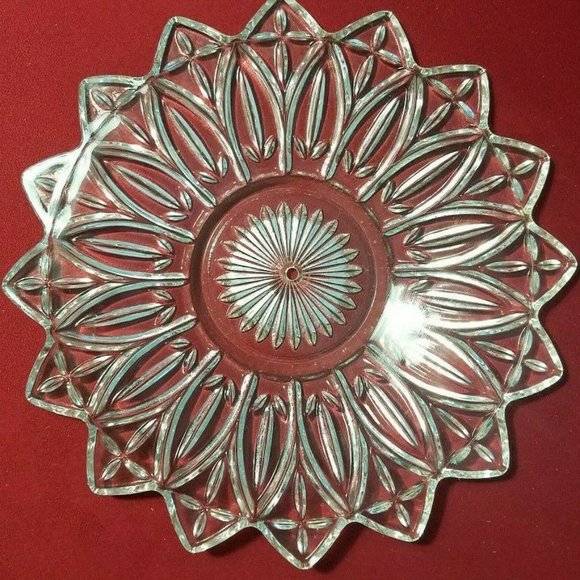 Other - Crystal Leaded Round Relish Dessert Serving Tray